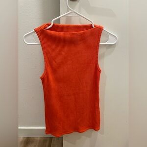 Jcrew Orange Boatneck Tank